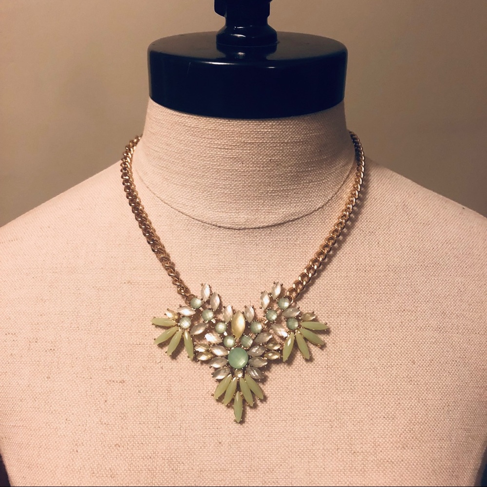 Floral statement necklace